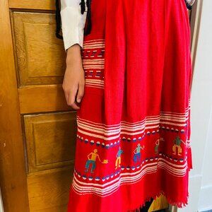 Vintage 1950s Handmade Mexican Skirt